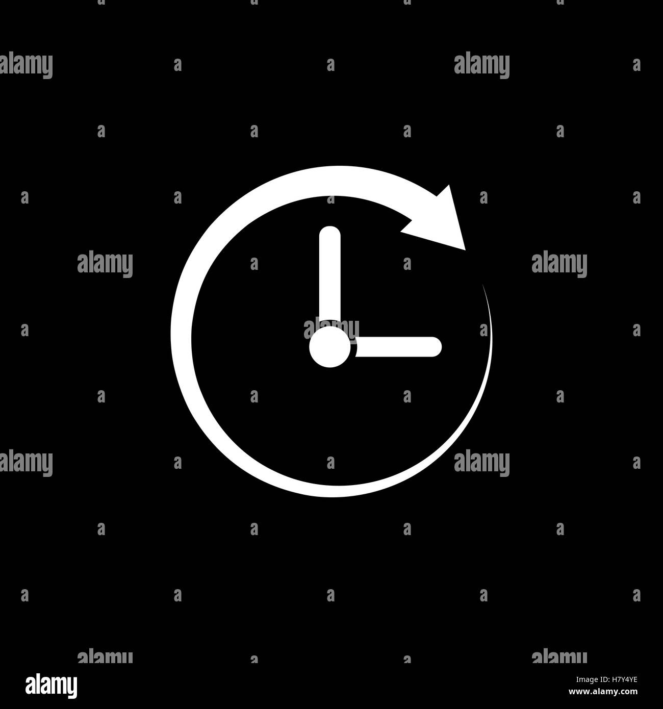 Time, clock icon. Time and watch, timer, clock symbol. UI. Web. Logo ...