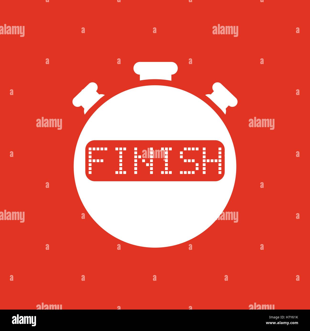 The finish stopwatch icon. Clock and watch, timer, countdown, stopwatch ...