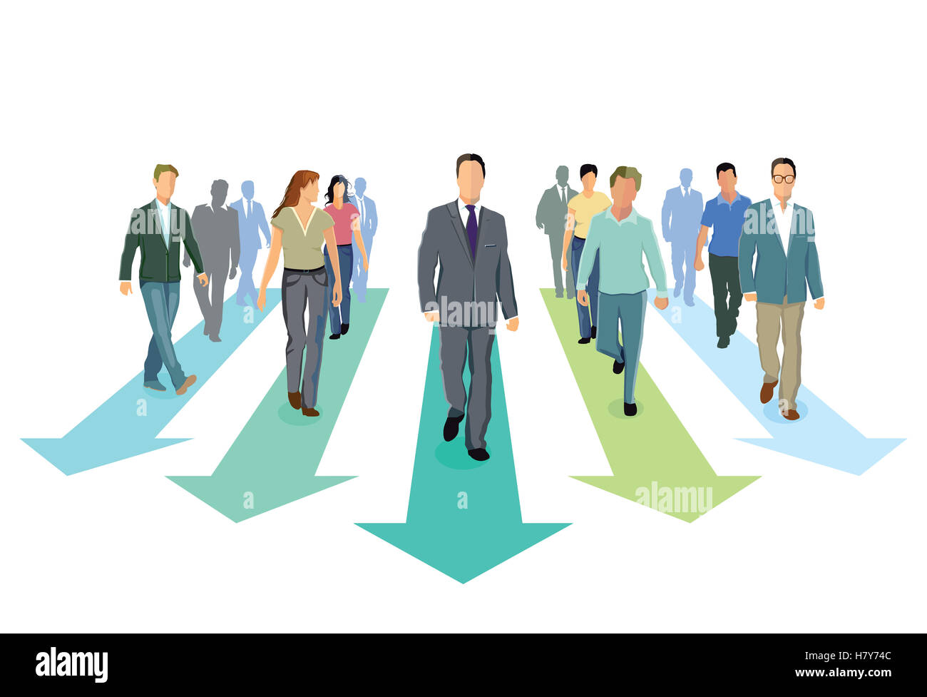 toward progress direction Stock Photo Alamy