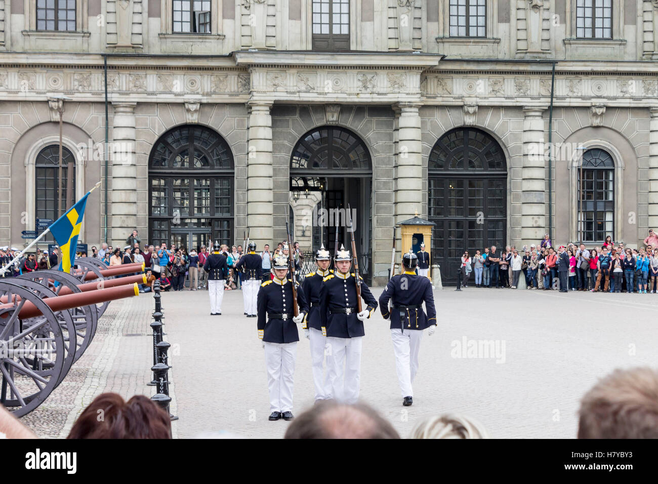 Change of Guards Parade Stockholm Sweden Stock Photo