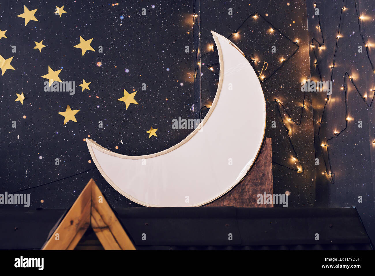 Christmas half moon decoration Stock Photo Alamy