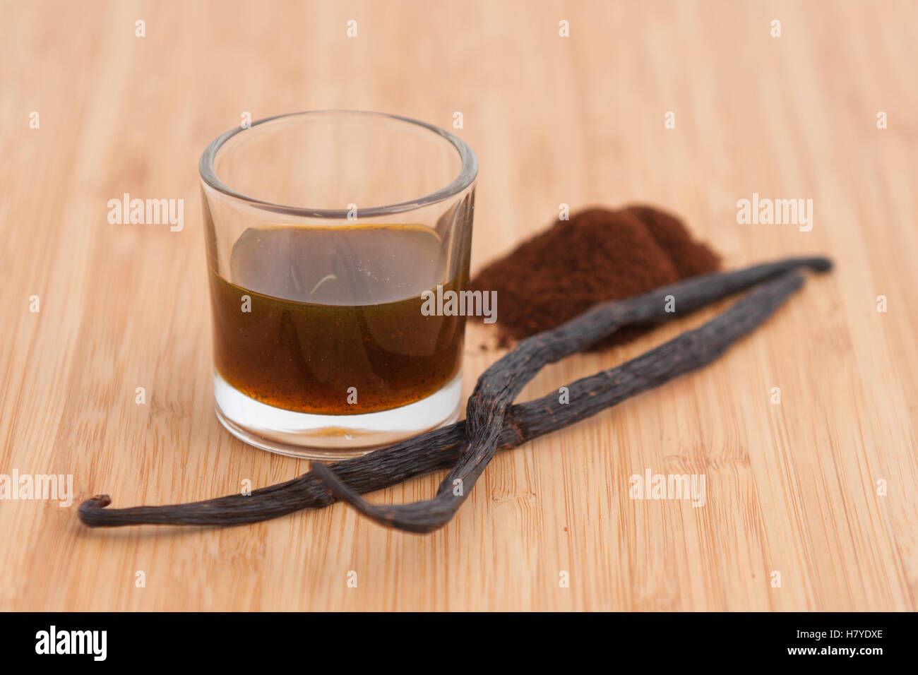 Natural flavored liquid for pastry of licorice Stock Photo Alamy