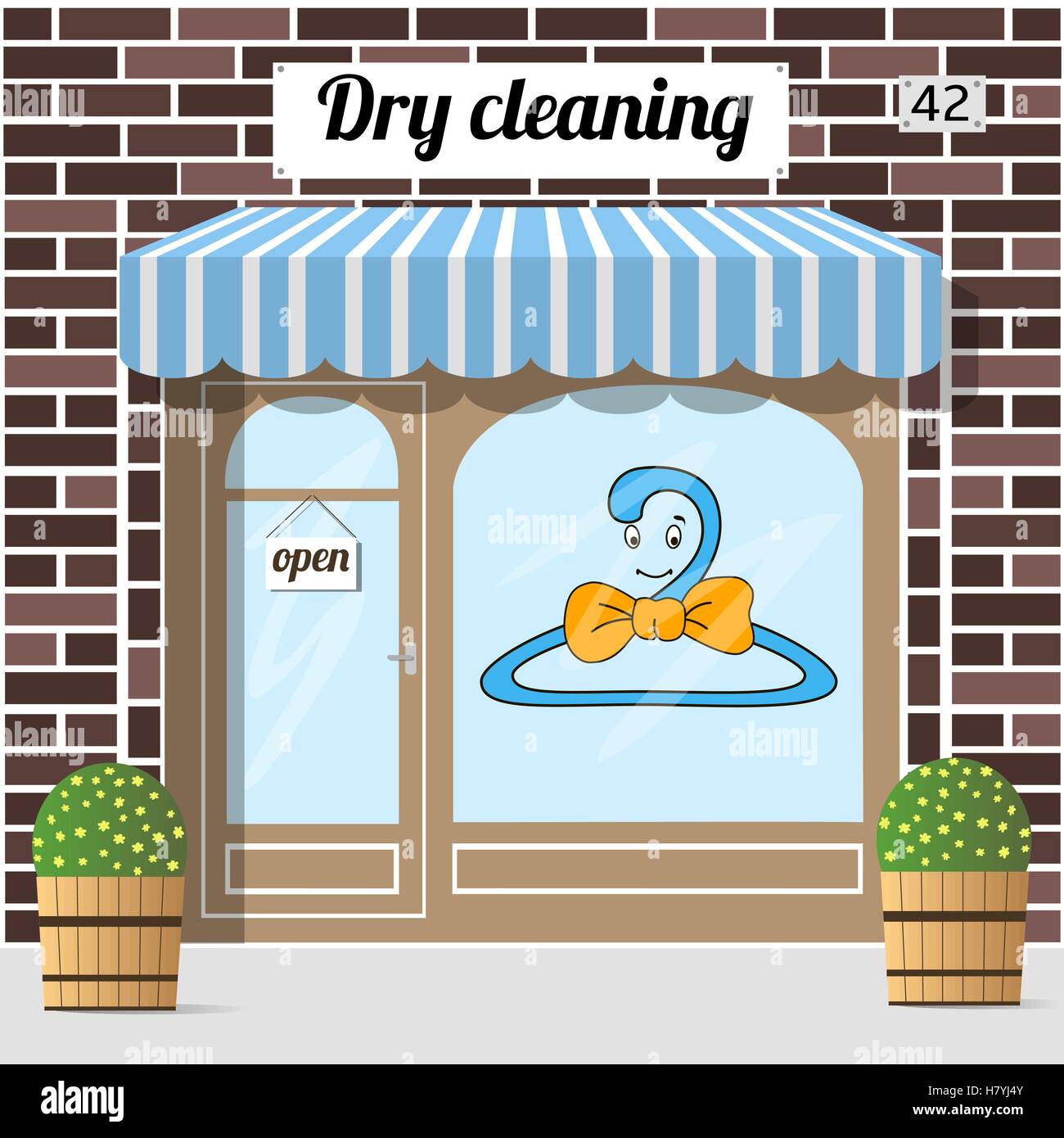 dry cleaning service Stock Vector
