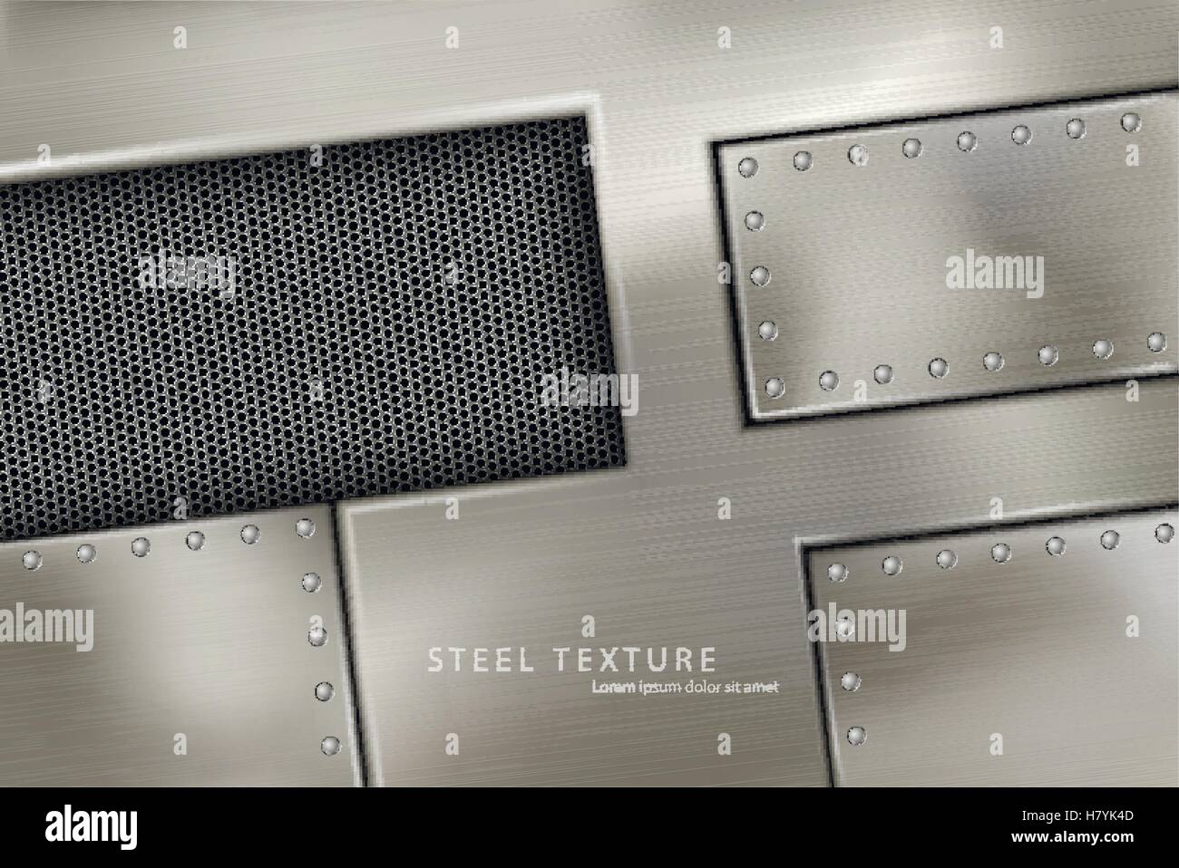 riveted steel rivets and screws metal background Stock Vector Image & Art Alamy