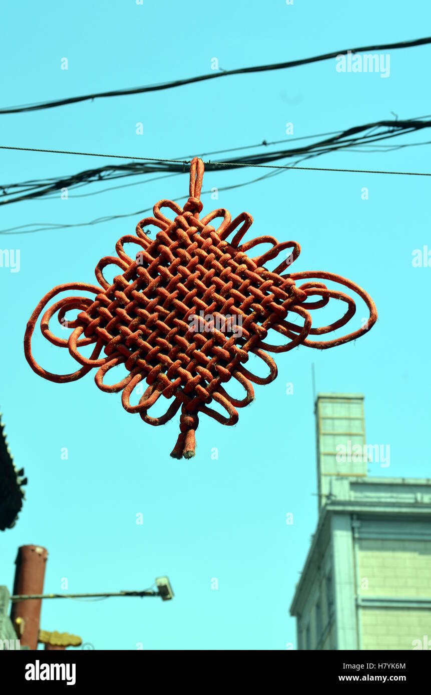 Chinese lantern in a blue sky The symbolic of china tradition for use