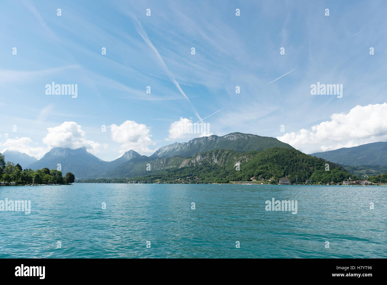 View of Lac d'Annecy, Haute-Savoie, French Alps, France Stock Photo - Alamy