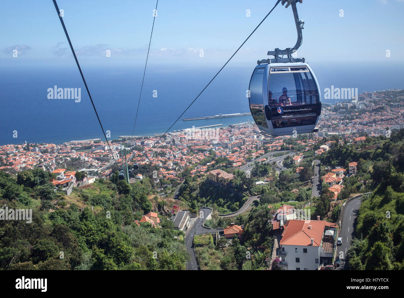 Monte Cable Car At Funchal, Madeira Stock Photo - Alamy