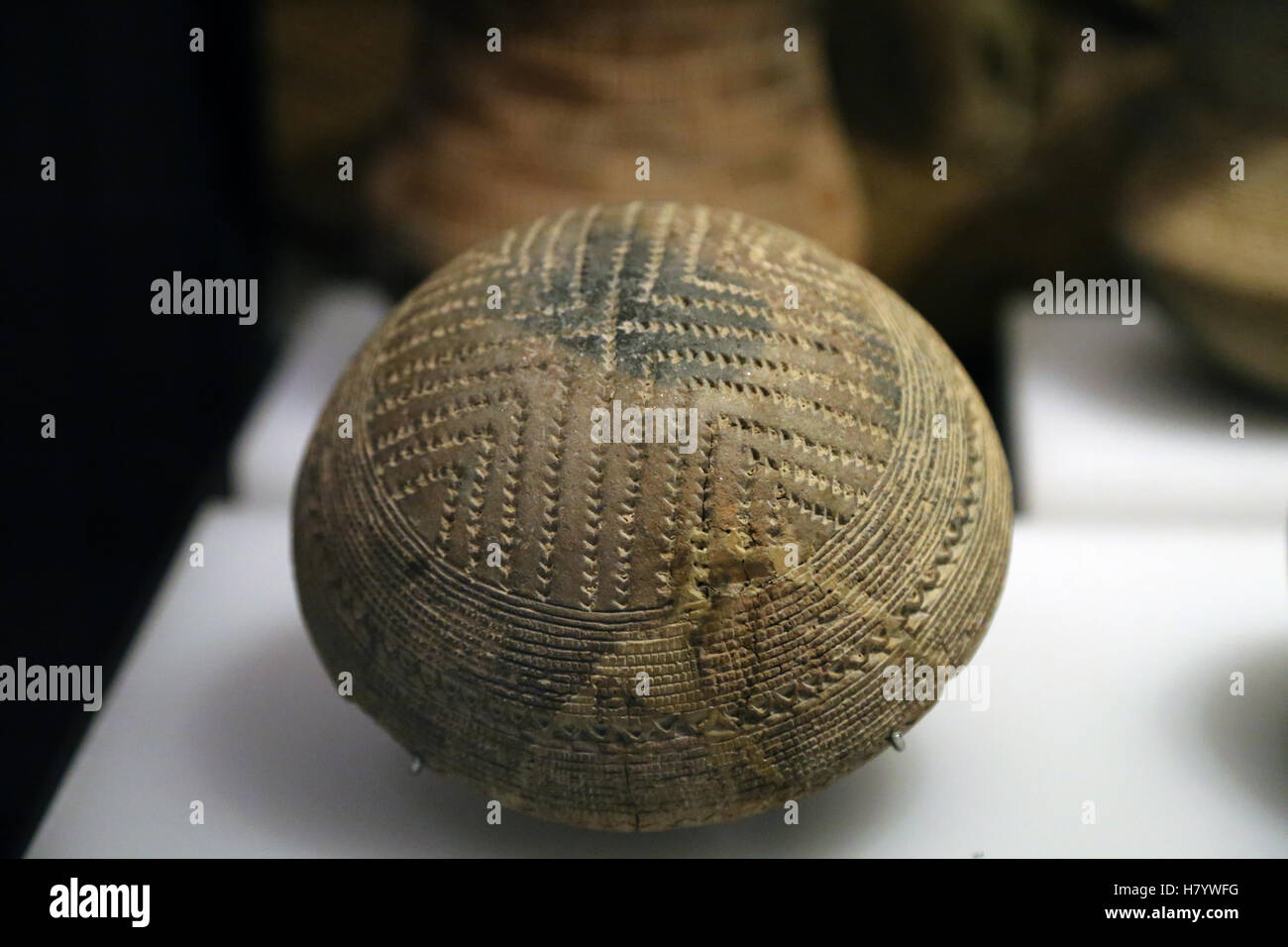 Beaker culture. Decorated bowl. Early Bronze Age. Algodor (Aranjuez