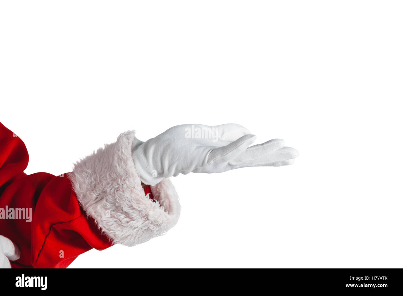 Santa claus making hand gesture Stock Photo