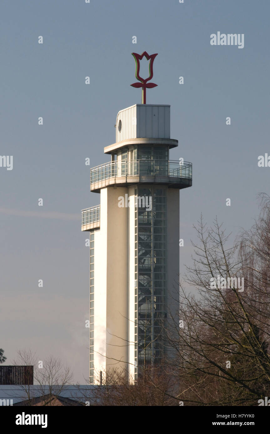 Grugaturm tower in the Grugapark park, Essen, Ruhrgebiet area, North Rhine-Westphalia Stock Photo