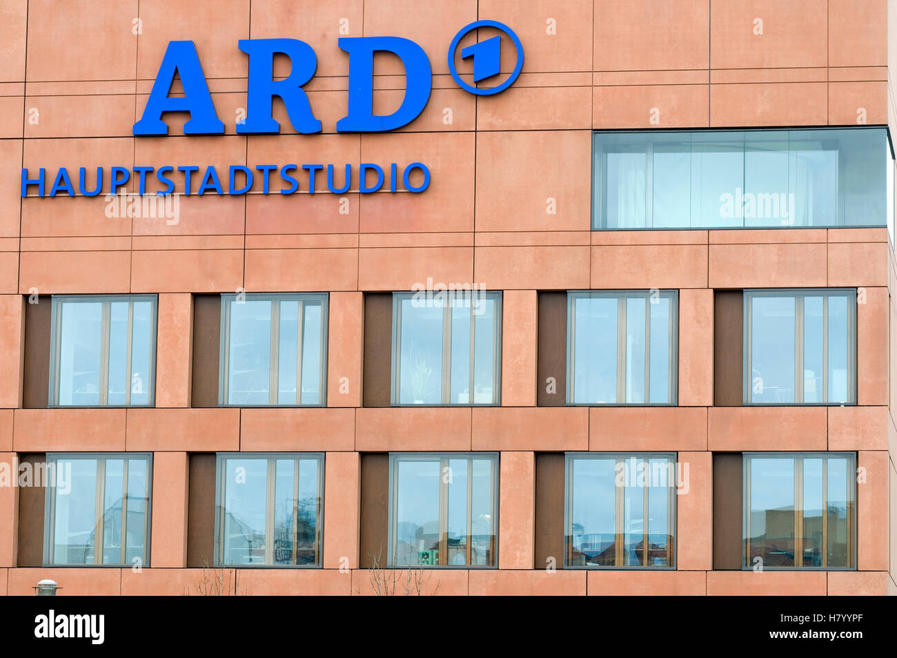 Facade of the ARD main studio, Berlin Stock Photo
