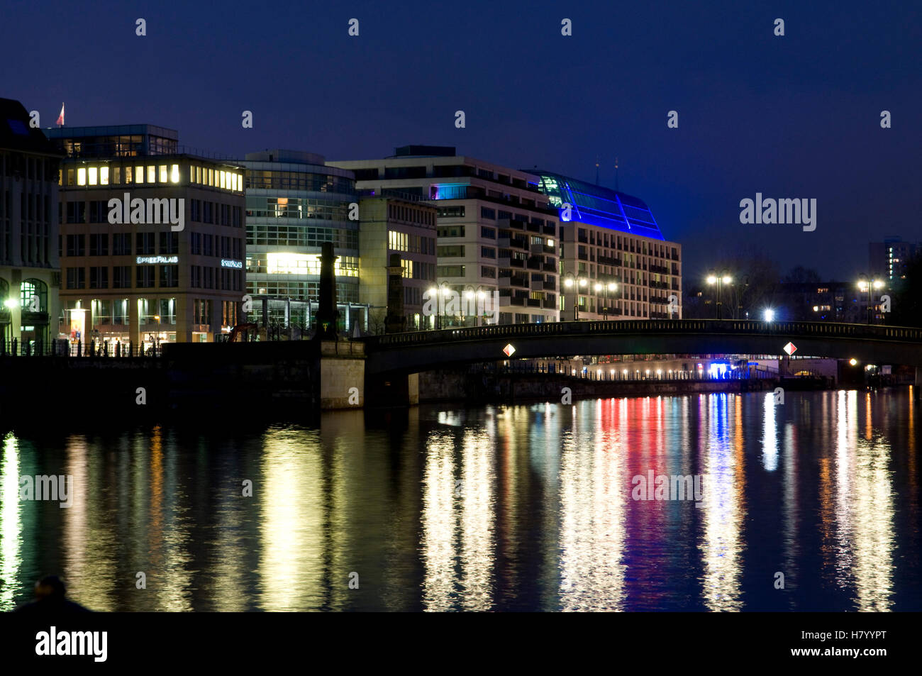 Berlin Mitte on the shore of the Spree River, Berlin Stock Photo