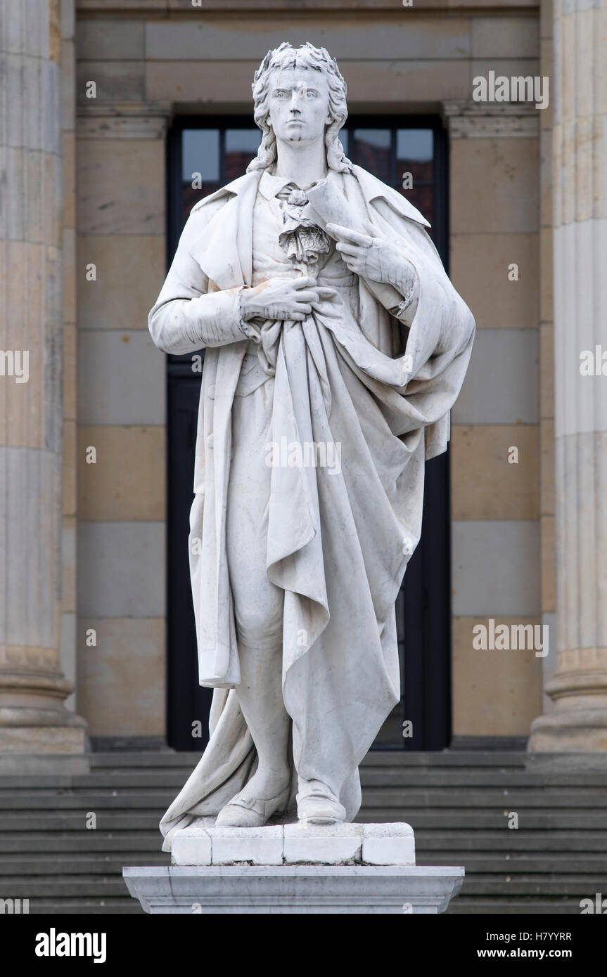 Statue of Friedrich Schiller, 1759-1805, German poet, Berlin Stock Photo