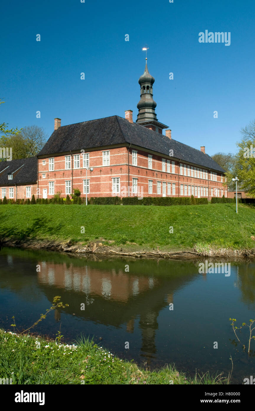 Husumer Schloss palace and palace gardens, Husum, North Friesland, Schleswig-Holstein Stock Photo