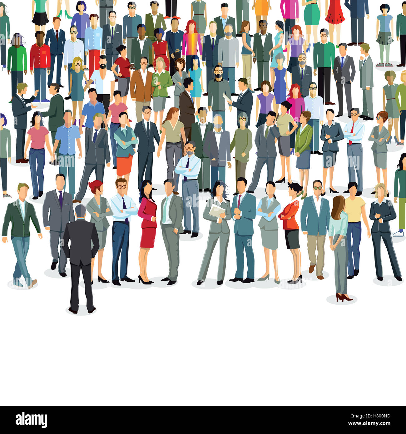 Large group of people Stock Photo