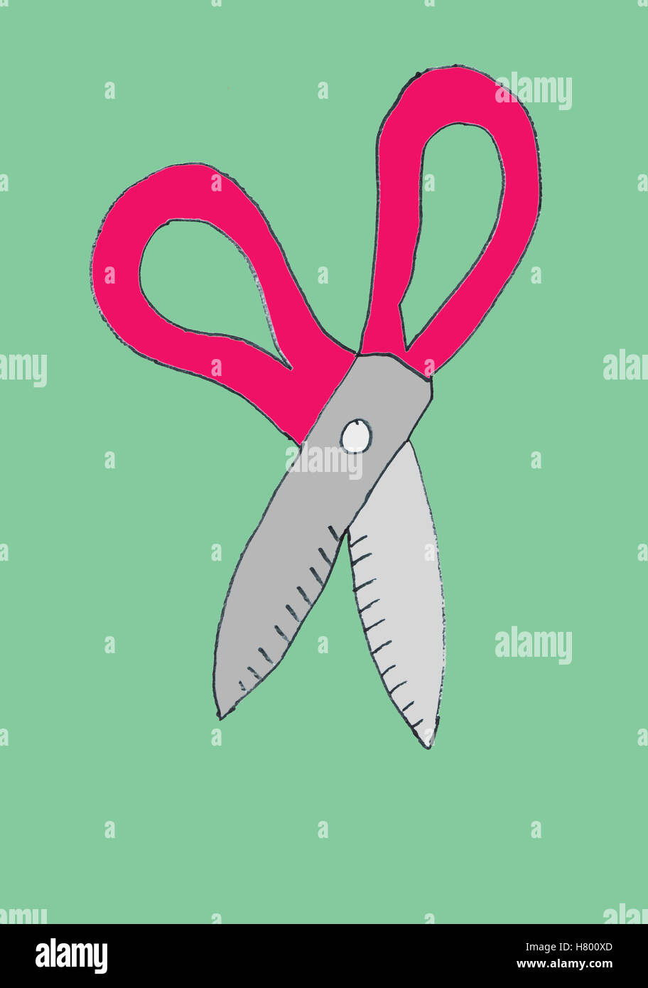 Cartoon scissors hires stock photography and images Alamy
