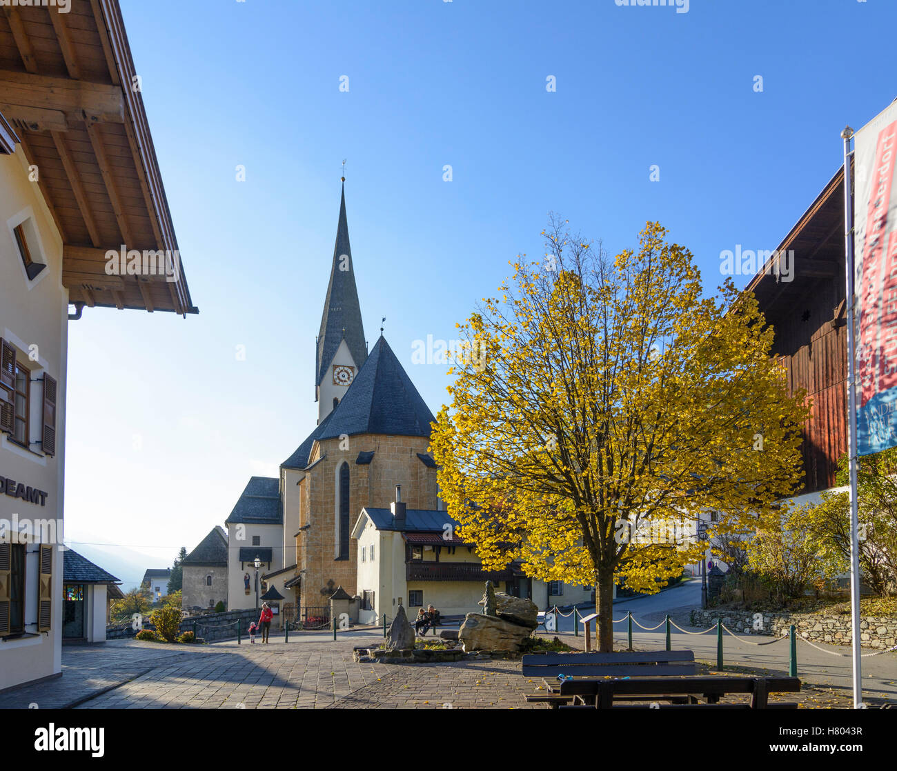 Stuhlfelden: church, Pinzgau, Salzburg, Austria Stock Photo
