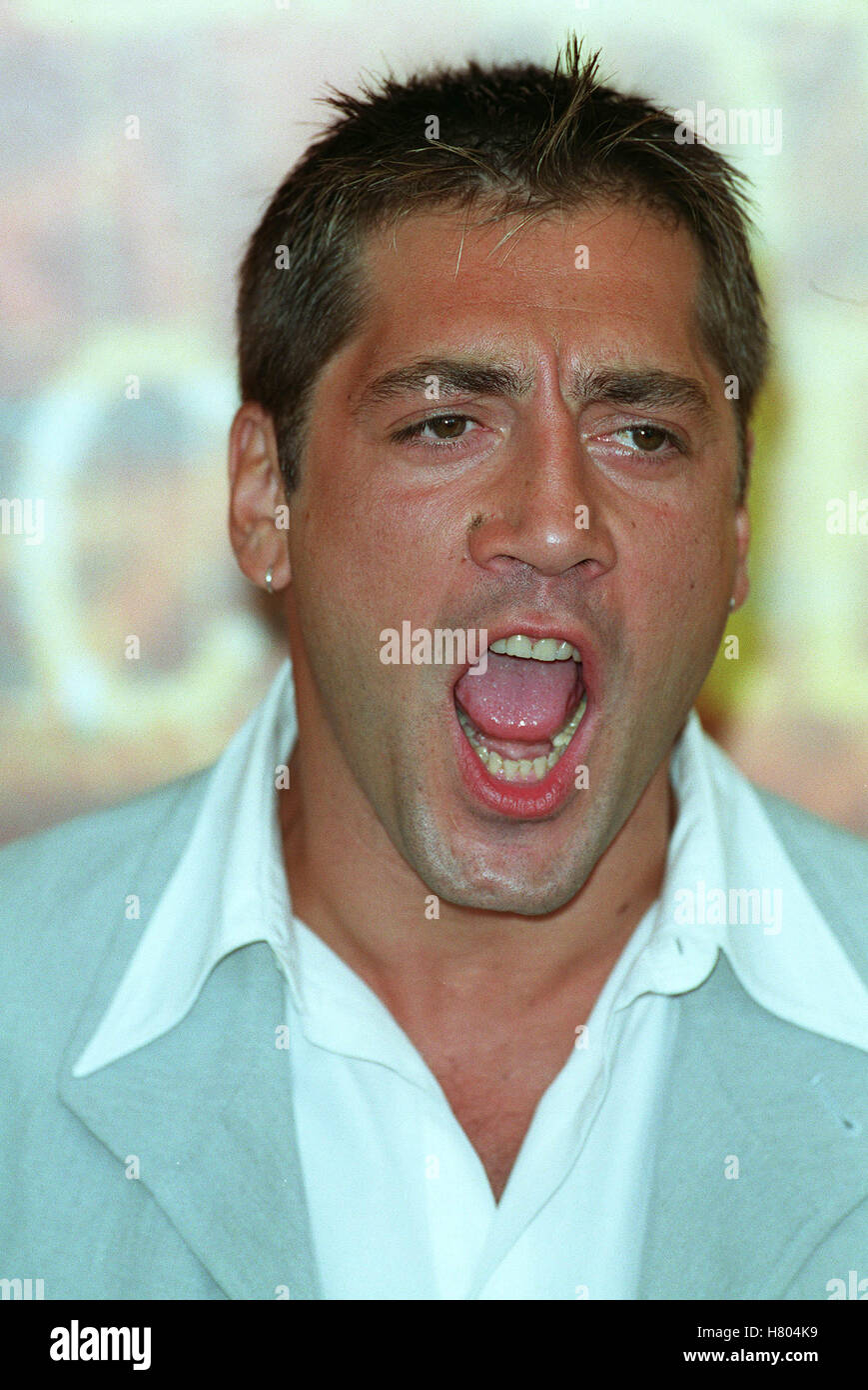 JAVIER BARDEM 'BEFORE NIGHT FALLS' PHOTOCALL FILM FESTIVAL VENICE ITALY 04 September 2000 Stock Photo