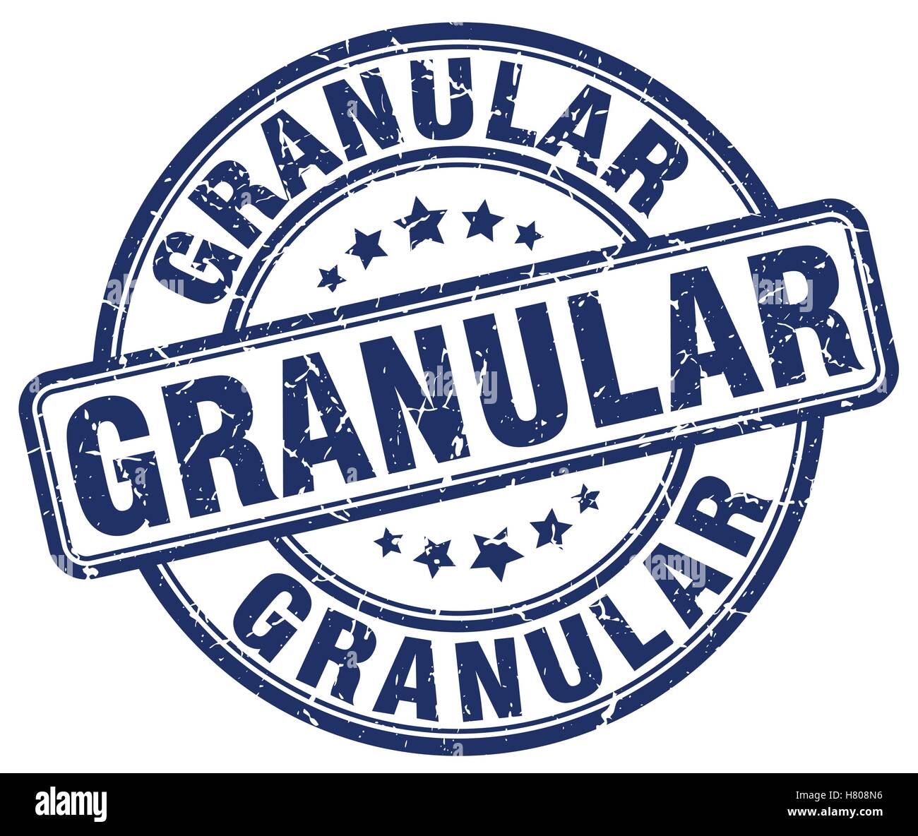 granular blue grunge stamp Stock Vector Image & Art - Alamy