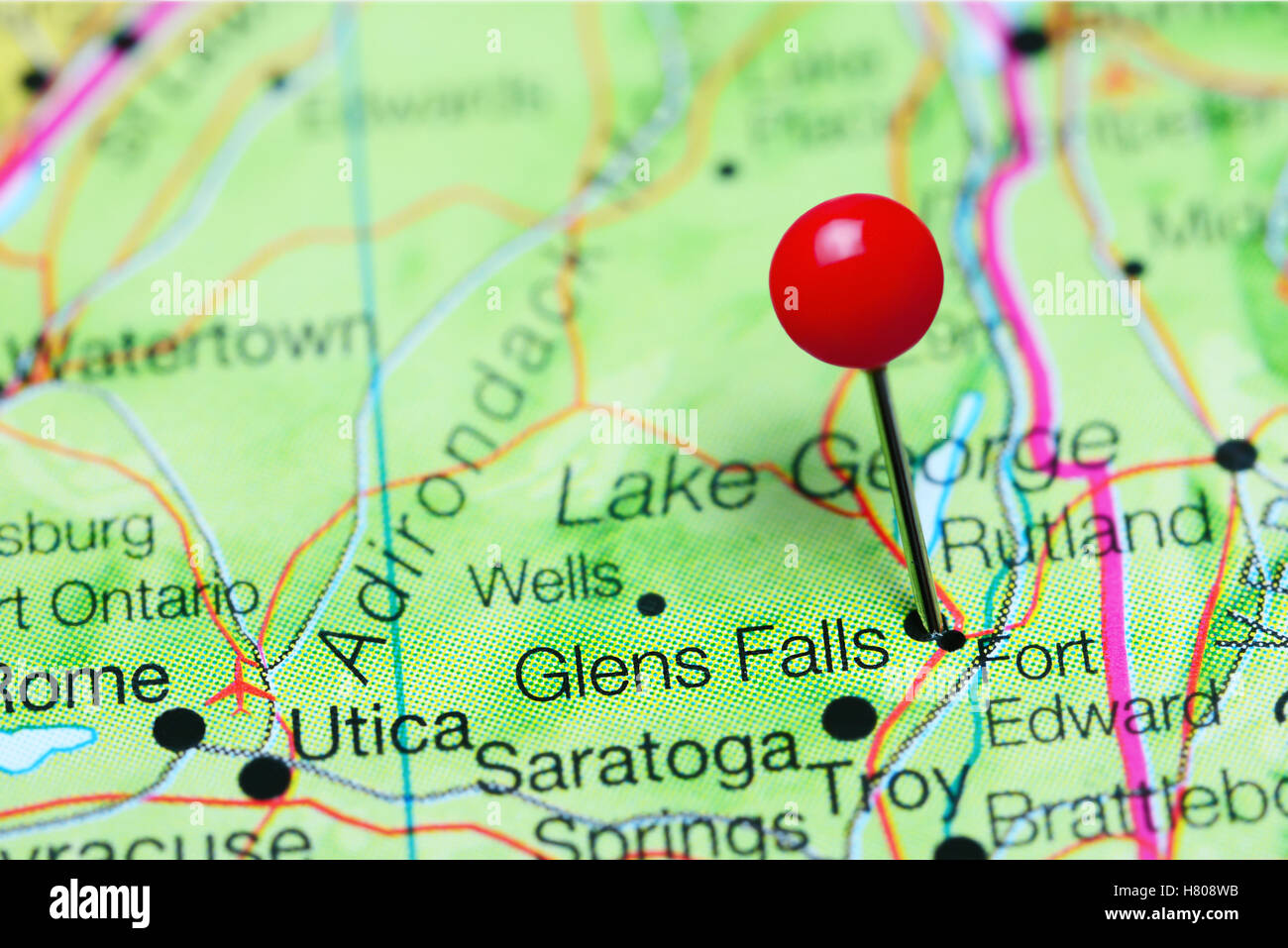 Glens falls new york map hires stock photography and images Alamy