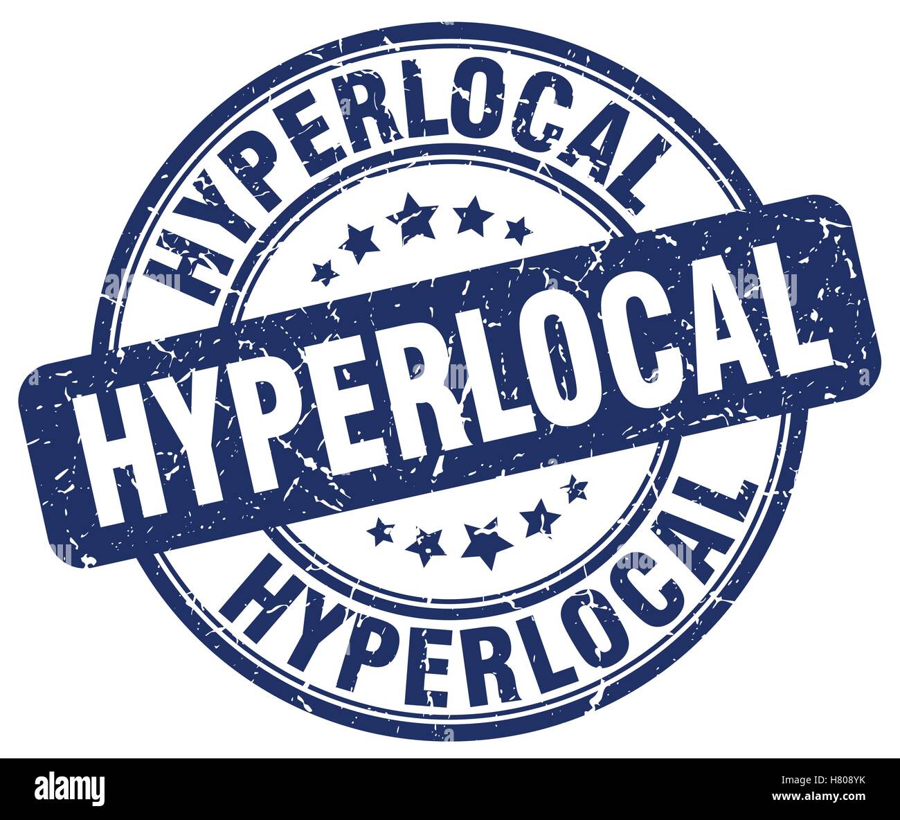hyperlocal blue grunge stamp Stock Vector Image & Art - Alamy