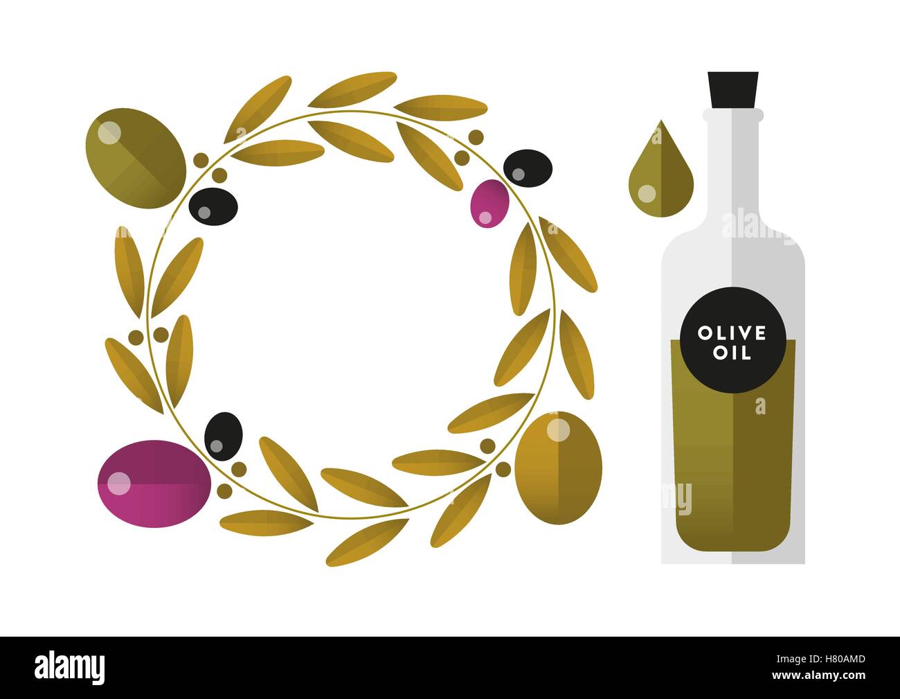 Olive oil bottle vector vectors hi-res stock photography and images - Alamy