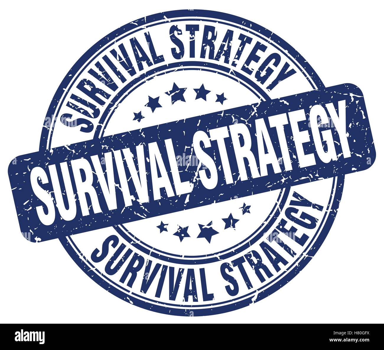 survival strategy blue grunge stamp Stock Vector Image & Art - Alamy