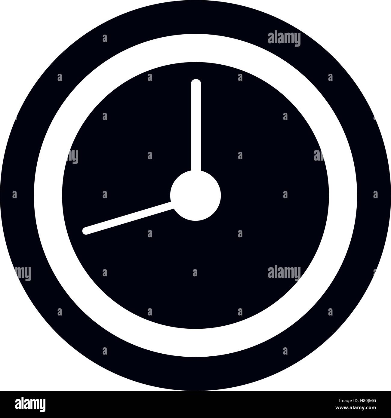 time clock isolated icon vector illustration design Stock Vector Image ...