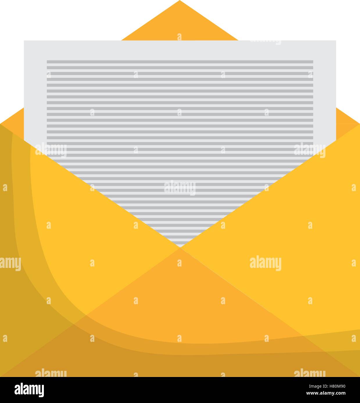 Envelope icon. Emal mail message and letter theme. Isolated design ...