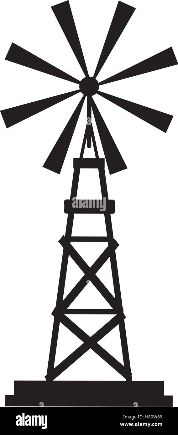 Isolated wind mill design Stock Vector Image & Art - Alamy