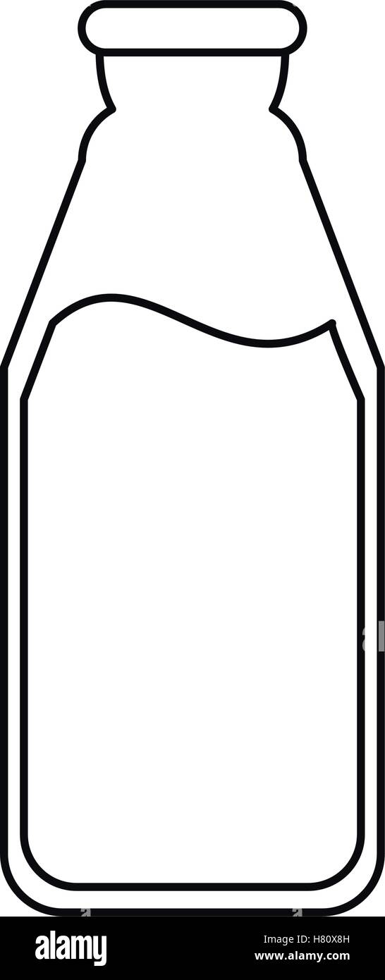 Isolated milk bottle design Stock Vector Image &amp; Art - Alamy