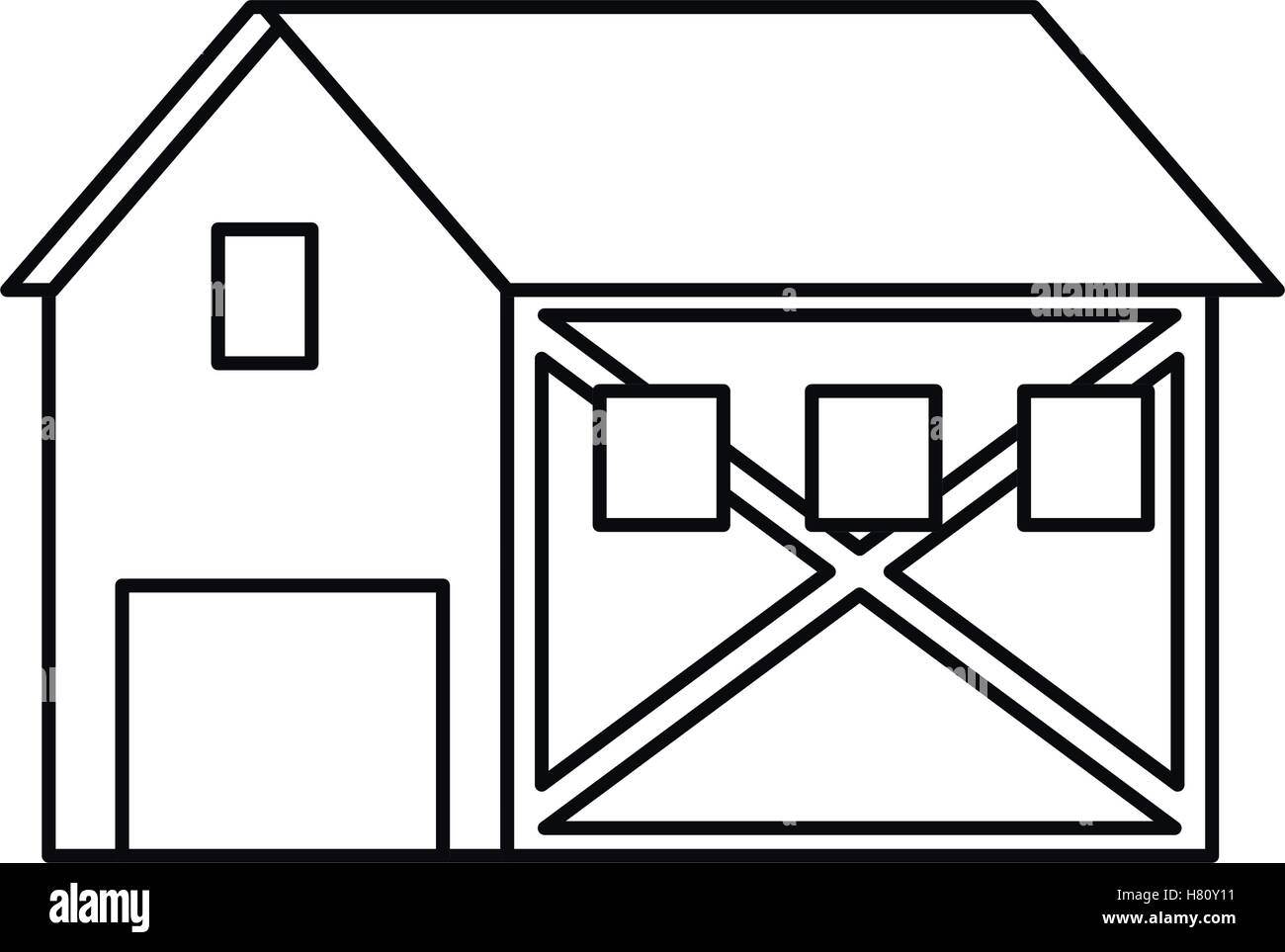 Isolated farm building design Stock Vector Image & Art - Alamy
