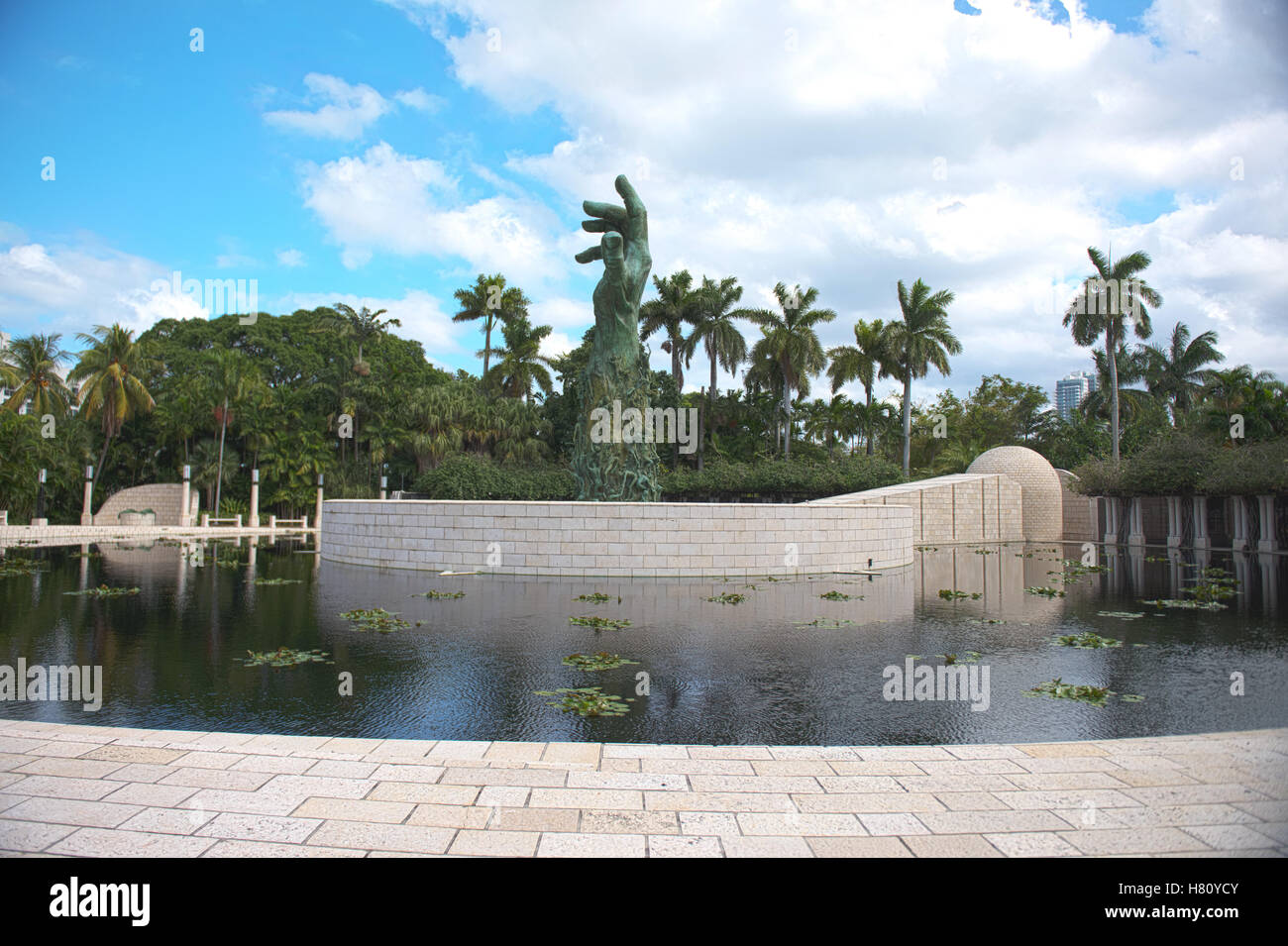 Holocaust Memorial Museum. Miami Beach, Florida, In memory of the 6 million Jewish victims of the Holocaust. Stock Photo