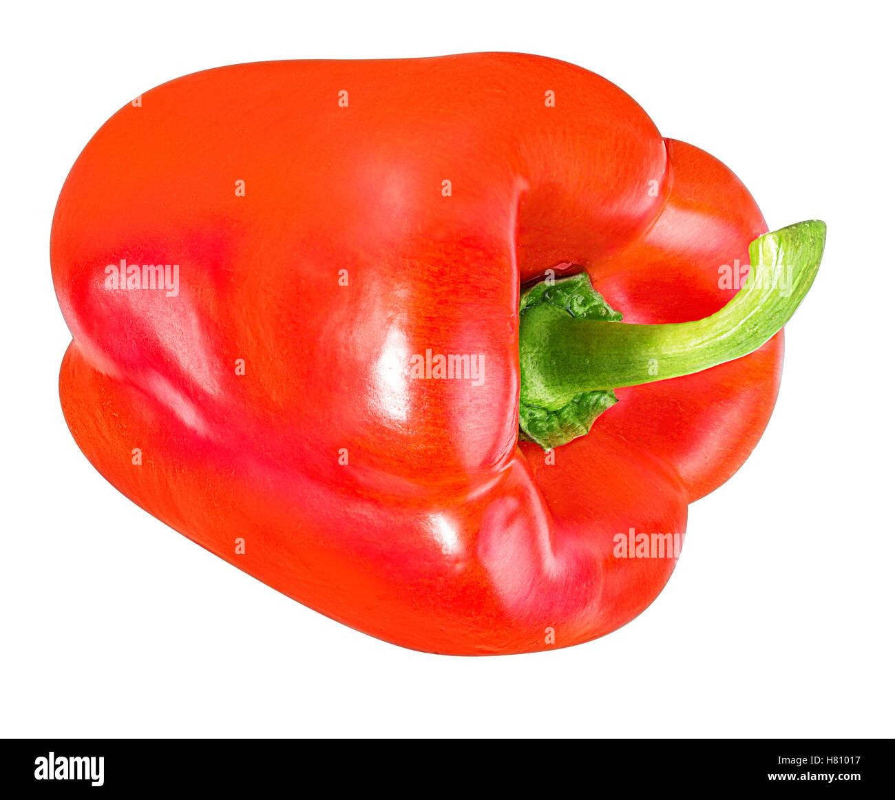 Red pepper isolated on a white background Stock Photo - Alamy