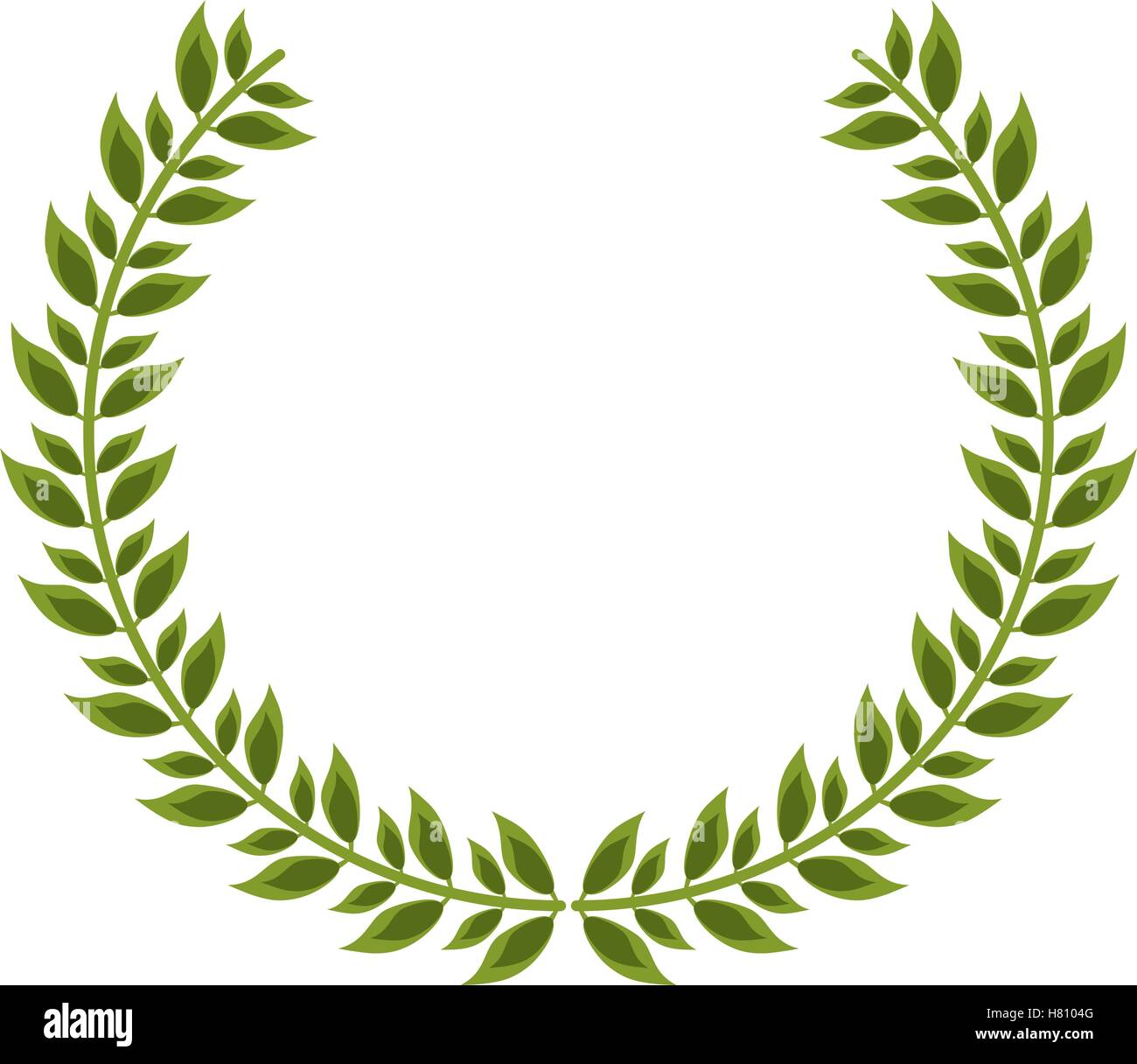 Isolated leaves wreath design Stock Vector Image & Art - Alamy