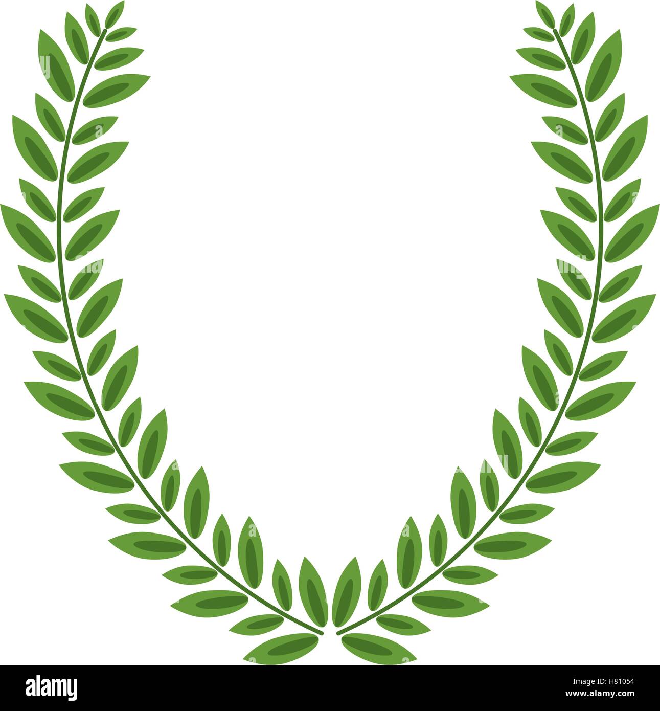 Isolated leaves wreath design Stock Vector Image & Art - Alamy