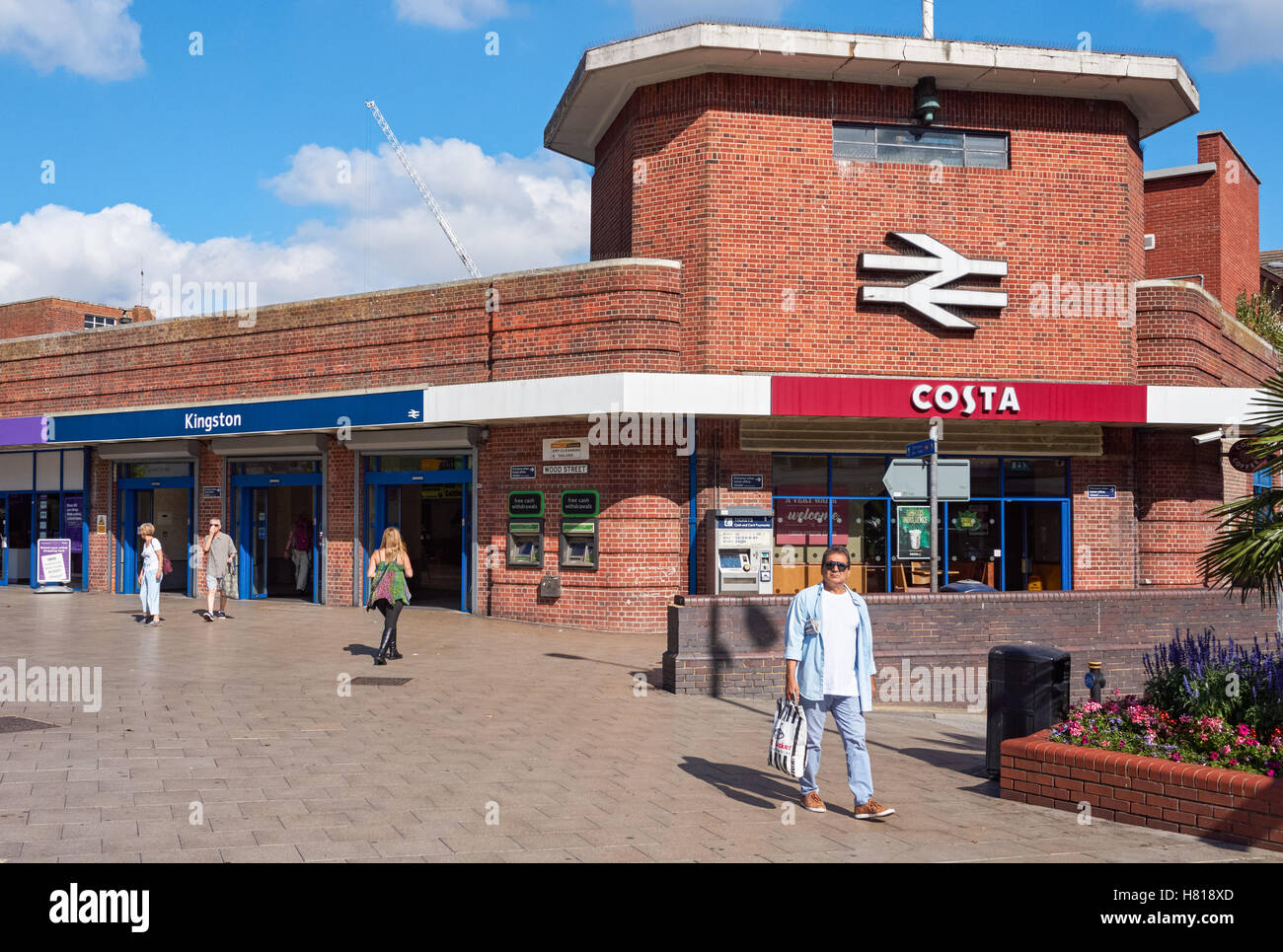 Kingston railway station in Kingston upon Thames, England United Kingdom UK  Stock Photo - Alamy