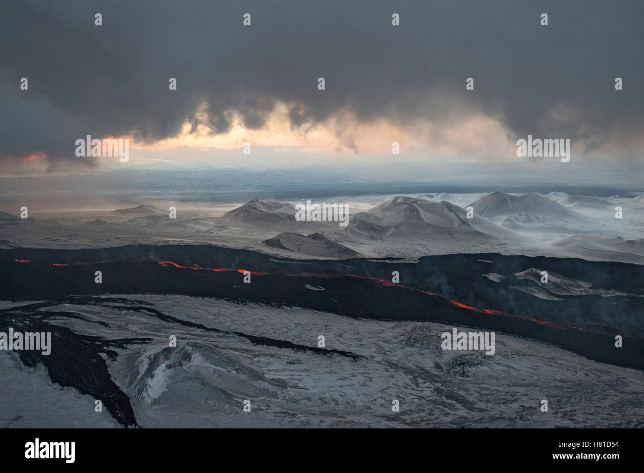 Lava flow, Tolbachik Volcano, Kamchatka, Russia Stock Photo - Alamy