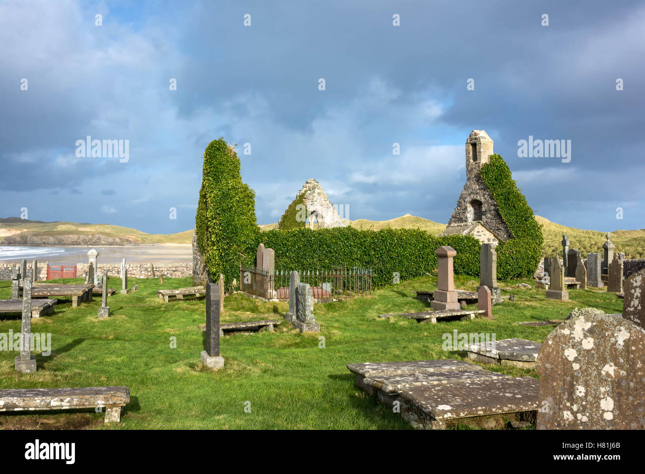 Balnakeil Graveyard, Durness, Sutherland, Scotland, United Kingdom Stock Photo