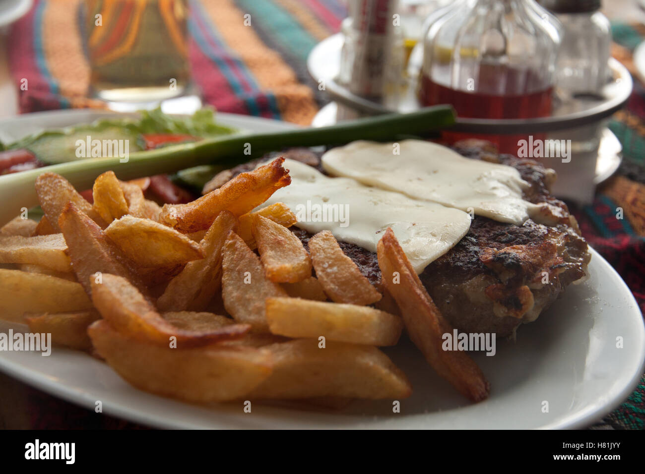 Traditional Macedonian food Stock Photo