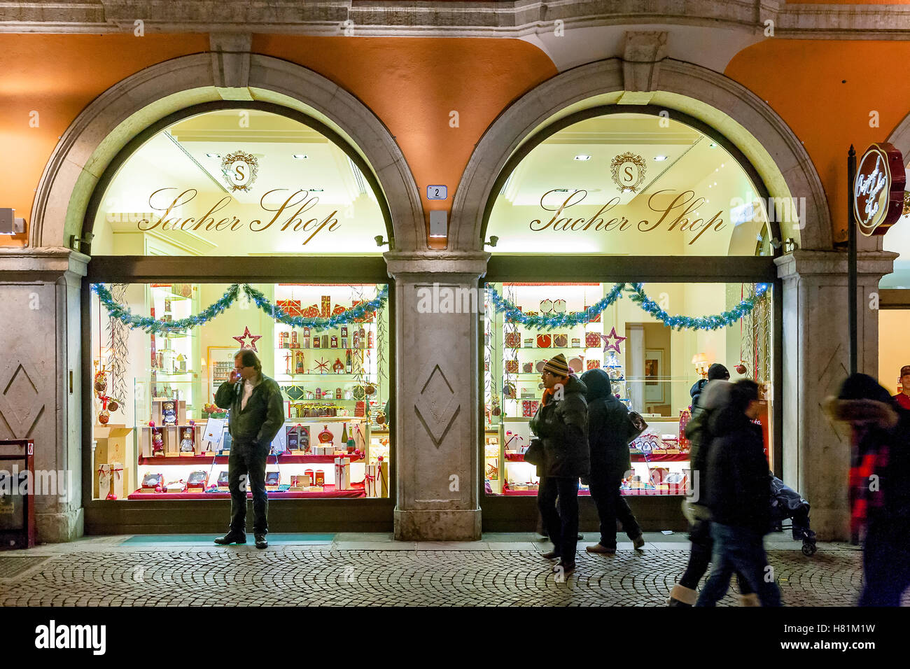 Sacher Shop in Bolzano Trentino Alto Adige Stock Photo