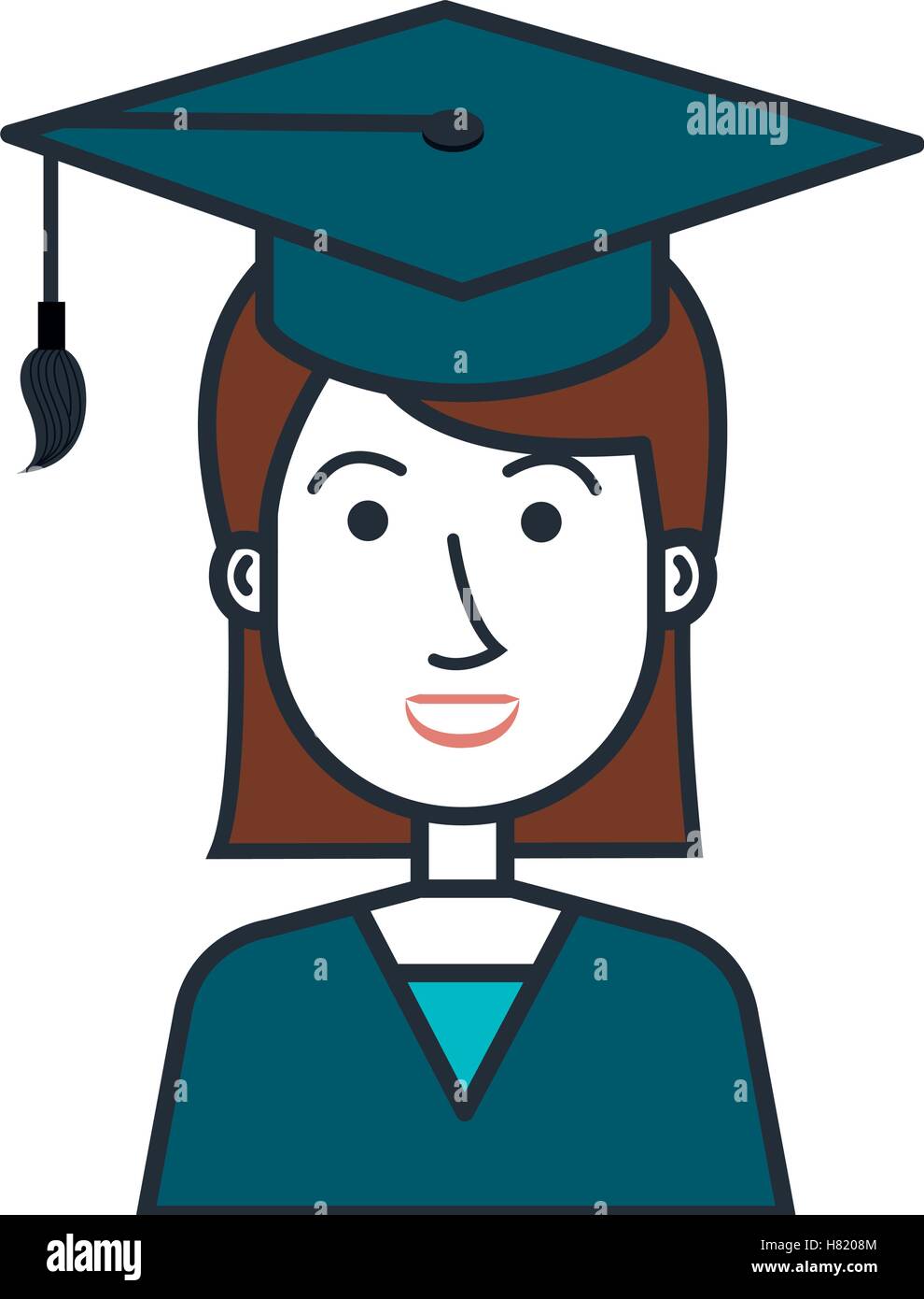 student graduation uniform icon vector illustration design Stock Vector ...