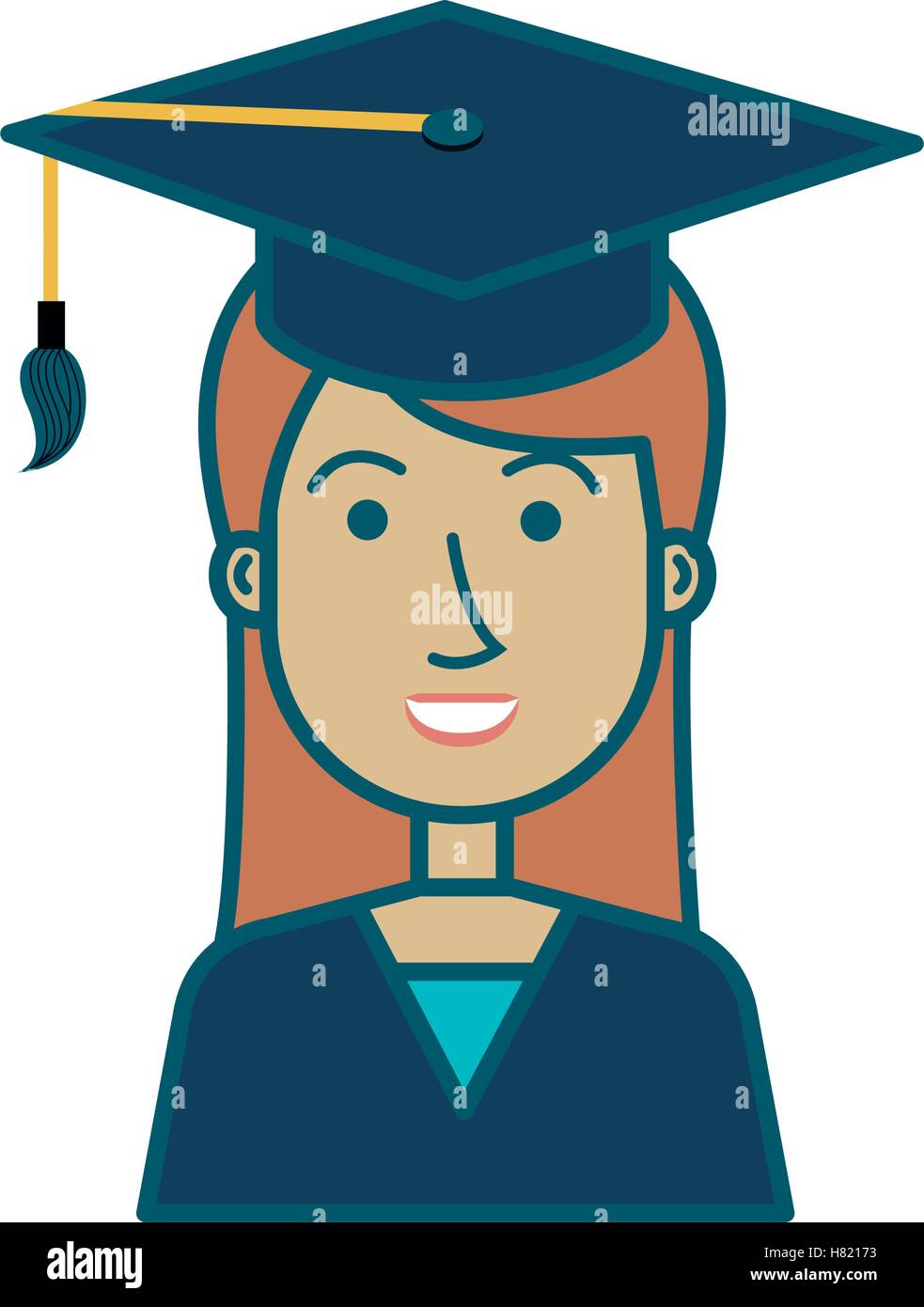 student graduation uniform icon vector illustration design Stock Vector ...