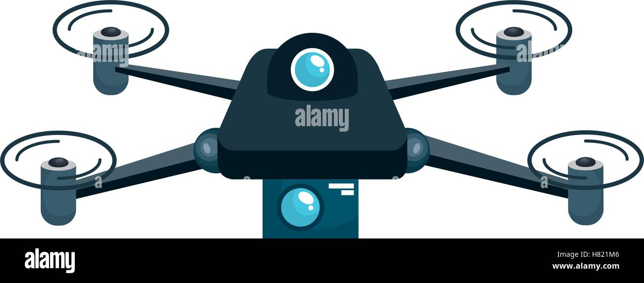 drone technology isolated icon vector illustration design Stock Vector ...