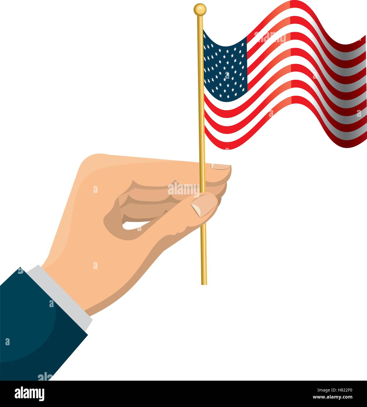 united states of america flag vector illustration design Stock Vector ...