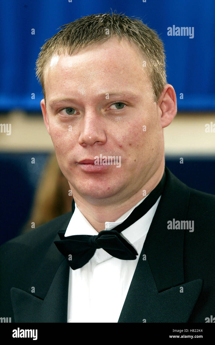 RICKY GROVES BAFTA TV AWARDS THEATRE ROYAL DRURY LANE LONDON ENGLAND 20 April 2002 Stock Photo