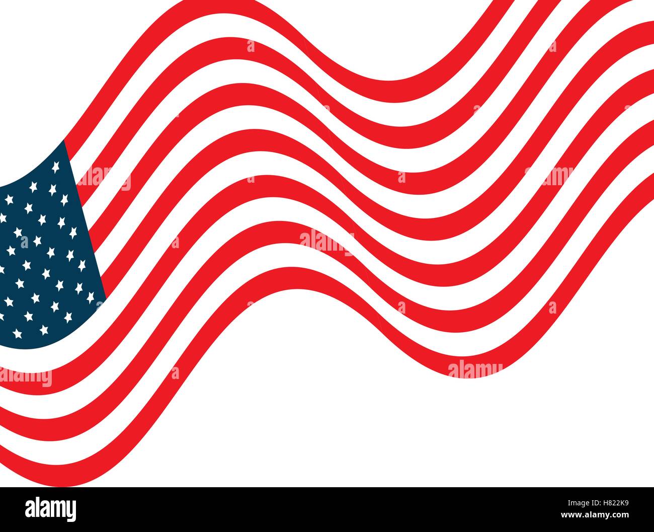 united states of america flag vector illustration design Stock Vector ...