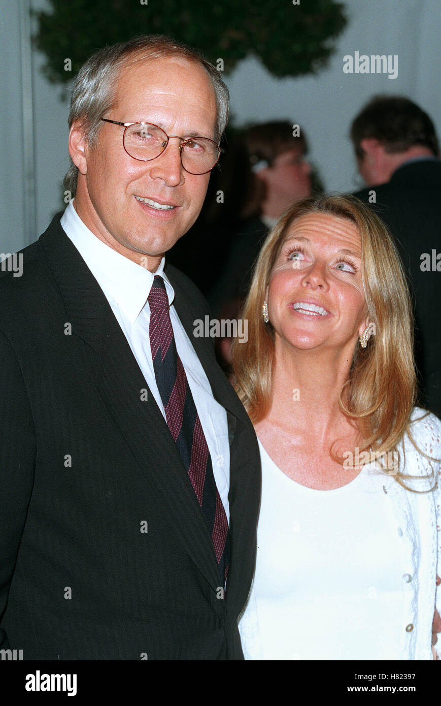 Chevy Chase Wife Chevy Chase Wife Jaynie Luke Hi Res Stock Photography