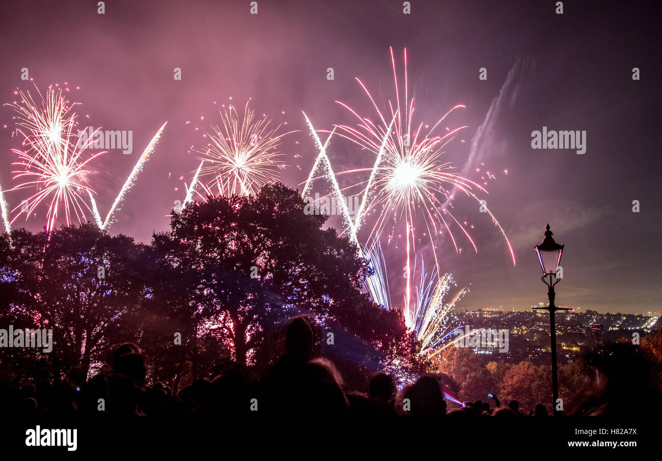 Alexander Palace On Guy Fawkes Night London UK Stock Photo - Alamy
