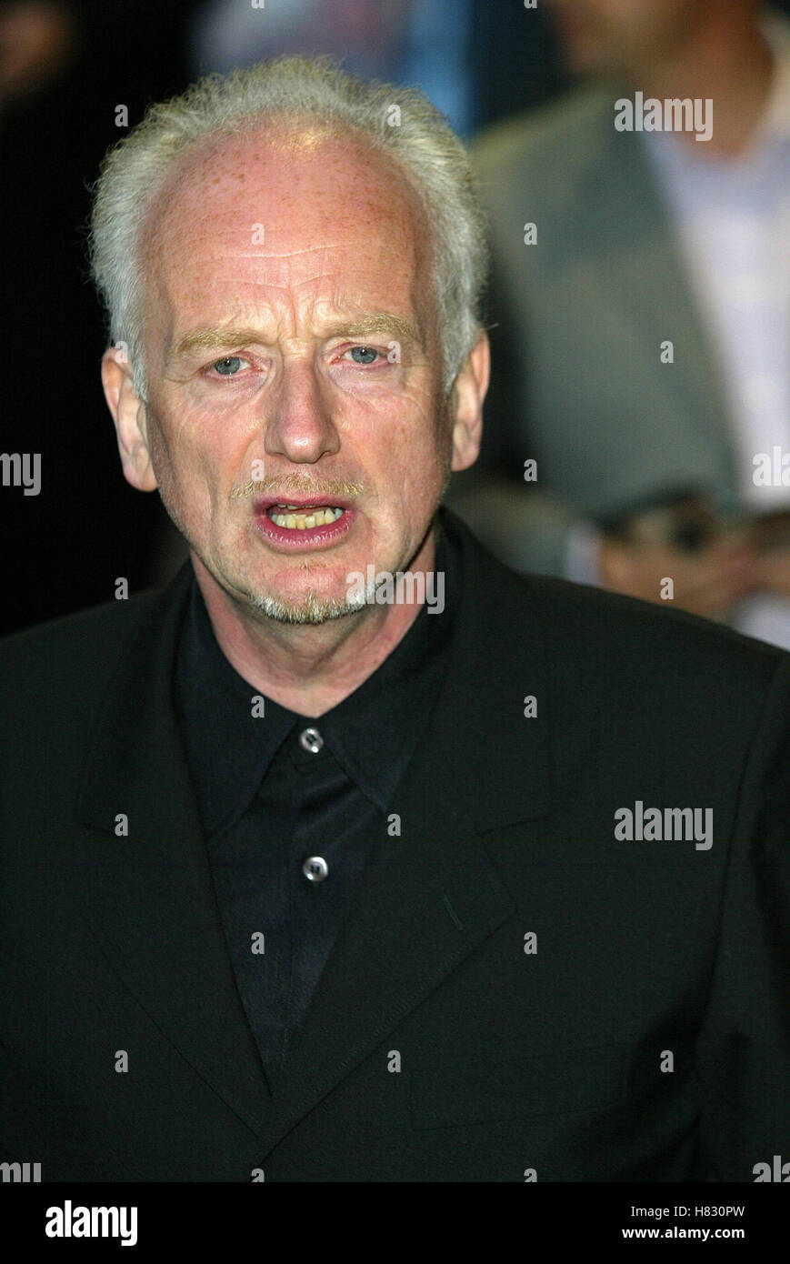 IAN MCDIARMID STAR WARS PREMIERE LONDON ODEON LEICESTER SQUARE LONDON ENGLAND 14 May 2002 Stock Photo